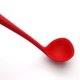 thumbnail image 4 of Non-stick Silicone Soup Spoon Long Handle Cooking Spoons Solid Color Food Serving Soup Ladle Cookware Kitchen Utensil for Home Restaurant (Red), 4 of 5