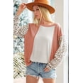 thumbnail image 3 of a.Jesdani Elegant Apricot Leopard Sleeve Top - Fashionable & Versatile!, 3 of 8