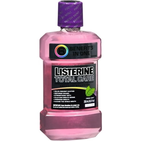Listerine Total Care Anticavity Mouthwash Fresh Mint 250 mL (Pack of 2)