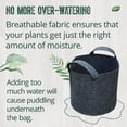 thumbnail image 5 of Dalen Felt Planter Bag Set - Stylish Gardening Grow Bag That Will Keep Your Plants Healthy - Breathable Fabric, Easy Storage – 7 Gallon (3 Pack), 5 of 8
