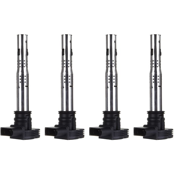 SCITOO 100% New 4pcs Ignition Coil Set Compatible with Aud-i Volks-wage-n 2005-2012 Automobiles Fit for OE: UF575 C1627