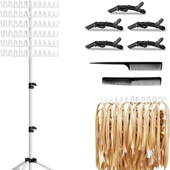 YFLXDMLYYSC Hair Braiding Mannequin Head Stand, Adjustable Wig Styling Holder For Hair Extensions And Braiding Tools,Hair Tools,Hair Products