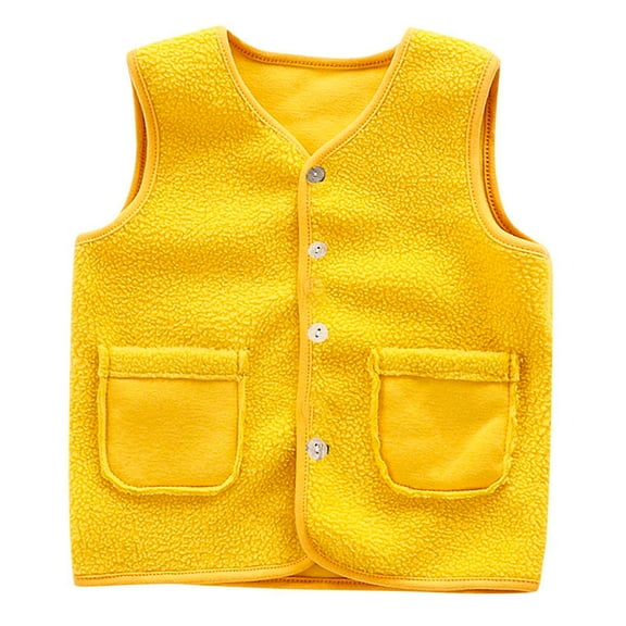 GERsome Toddler Baby Girl Boy Vest Fall Winter Clothes Sherpa Waistcoat Sleeveless Outerwear Kids Jacket