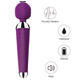 thumbnail image 2 of TLUDA Rechargeable Personal Massager Vibrating Wand Massager for Women, Purple, 2 of 9