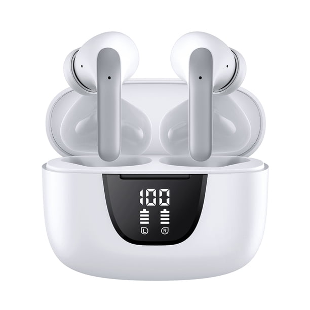 Mini auricular IPX3 Audífonos inalámbricos a prueba de agua Audífonos para teléfono (Blanco) Ehuebsd Para estrenar