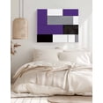 thumbnail image 3 of Purple Grey Wall Art for Living Room, Canvas Picture Wall Decor for Bathroom Bedroom, Modern Purple Geometric Painting Artwork for Office Kitchen Hallway Dining Room Home Decorations 16"x20", 3 of 8