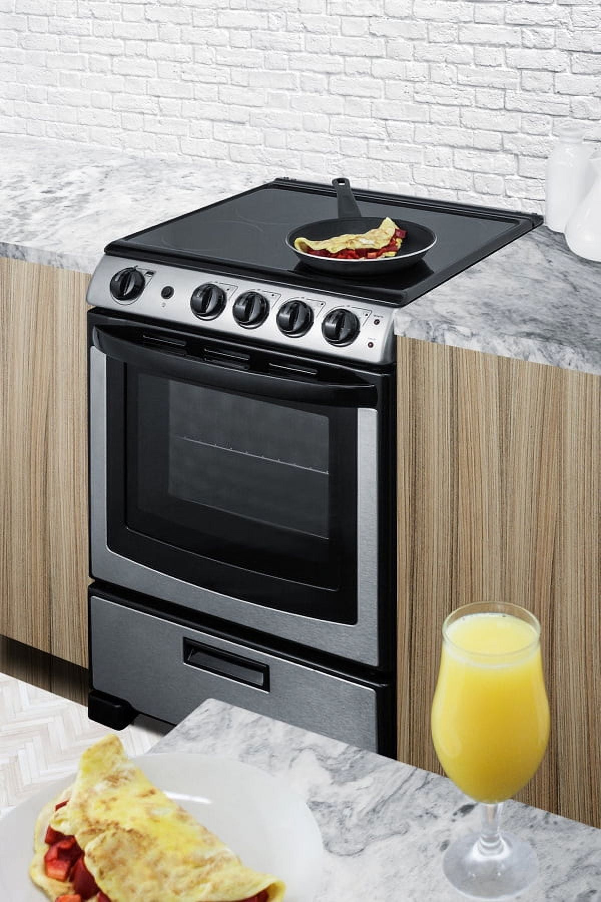 24" Wide Electric Smooth-Top Range