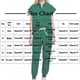 thumbnail image 4 of TaTaai Women V-Neck Short Sleeve Scrub Set Solid Color with Pockets Nursing Uniform Top & Bottoms Ladies Medical Clinic Daily Work Wear Soft Breathable No Fading Comfortable Outfit Gift, 4 of 9