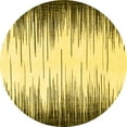 thumbnail image 1 of Ahgly Company Indoor Round Abstract Yellow Modern Area Rugs, 7' Round, 1 of 4