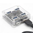 thumbnail image 5 of USB 3.0 Hub 4 Port Expansion Drive Free with Power Supply Interface 5Gbps High Speed Transmission with 50cm Data Cable, 5 of 5