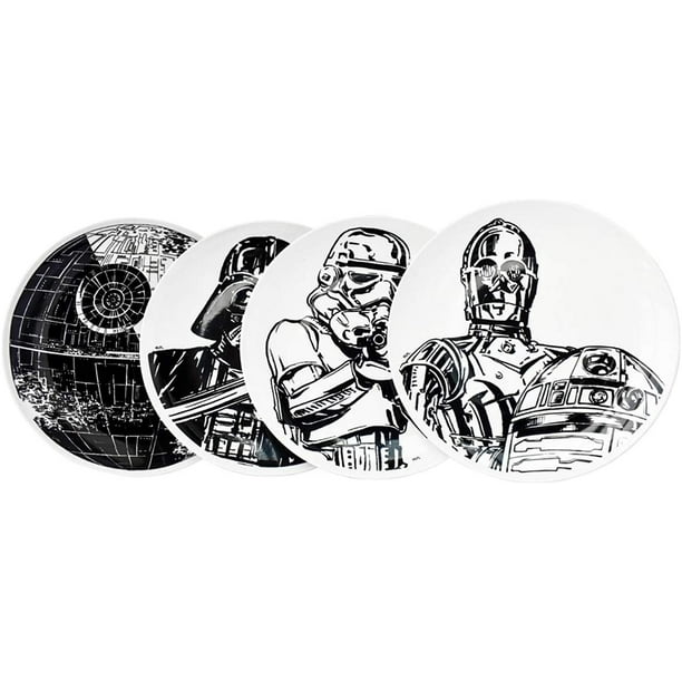 Juego de Vajilla Disney Star Wars de Porcelana para 4 Personas 12 Piezas Blanca Ambient 21 Vajilla de porcelana Walmart en linea