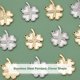 thumbnail image 4 of 12 piezas de dijes con base de trébol de cuatro hojas en 2 colores, engastes para colgantes de acero inoxidable 304, bandeja vacía para dijes de metal con orificio de 1,4 mm para esmalte., 4 of 7