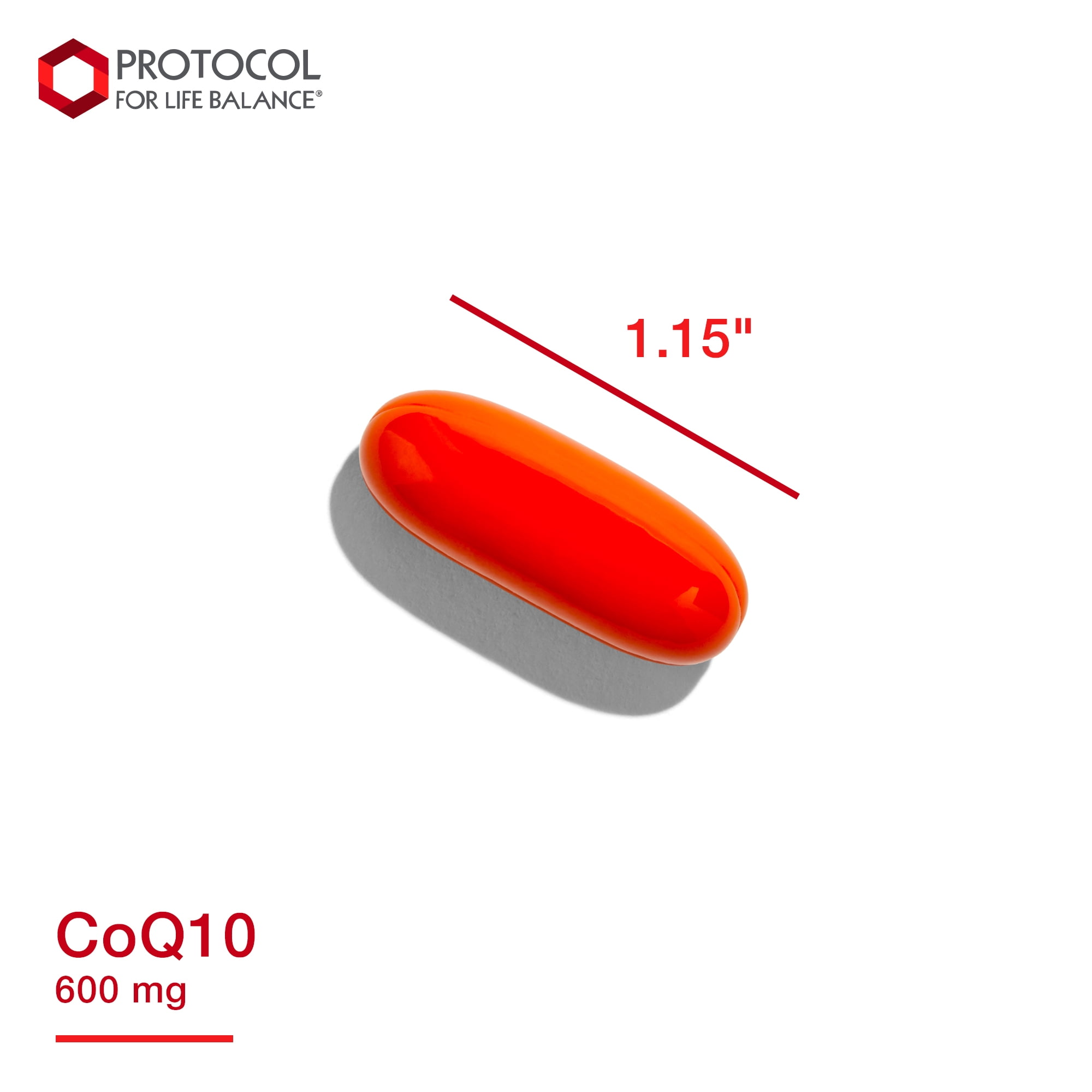 Protocol CoQ10 600mg with Vitamin E - Heart Health Support - 60 Softgels