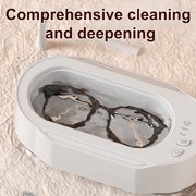 Ultrasonic Cleaner Machine, Portable Professional Ultrasonic Cleaner for Jewelry, Eyeglasses, Rings, Coins, Denture, Utensils, Chain