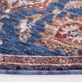 thumbnail image 3 of Safavieh Heirloom Kenelm Floral Polyester Area Rug, Navy/Beige, 6'7" x 6'7" Round, 3 of 11