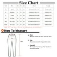 thumbnail image 3 of Babysbule Womens Pants Women's Casual Drawstring Elastic Waist Cotton Linen Long Pants, 3 of 5