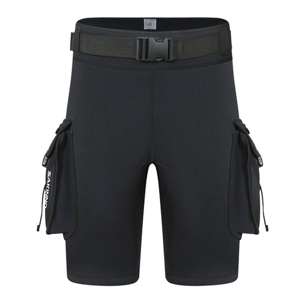 Pantalones cortos de neopreno de 3 mm Tech Shorts Manténgase caliente Traje de neopreno unisex Cargo Shorts Agujero de fuga