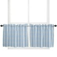 thumbnail image 6 of White Blue Plaid Curtains for Living Room Bedroom Curtains Kitchen Curtains for the Kids Room Window Treatments Drapes, 6 of 7