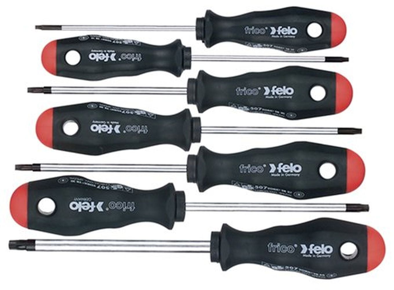 Felo 0715750979 Set of 7 Torx Screwdrivers, sizes T9T40, 508 Series