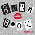 thumbnail image 2 of Women's Mean Girls Burn Book Graphic Tee Heather Gray Small, 2 of 3