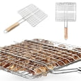 thumbnail image 6 of D-GROEE Portable Fish Grill Basket, BBQ Grilling Basket for Outdoor Grill, Durable Grill Accessories, Shrimp Grill Baskets, BBQ Tool for Steak, Potatoes, Chops, Kabob, 6 of 7