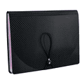 thumbnail image 1 of Letter Size Expanding File Folder 13 Pockets, A4 Portable Document Paper School Organizer,Black,Shape1, 1 of 5