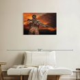 thumbnail image 2 of Elephant Stock Army Ranger Wall Art - Horizontal Canvas Wall Art - Living Room Wall Decor - Military Canvas - Brown And Black Decor - 30" x 20", 2 of 4