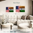 thumbnail image 3 of Elephant Stock India And Usa Flag Wall Art - Horizontal Canvas Wall Art - Living Room Wall Decor - Flags Canvas - Blue And Red Decor - 30" x 20", 3 of 4