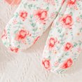 thumbnail image 6 of masbird Newborn Infant Girl Clothes Rib Knit Romper Daisy Print Pants Headband Baby Clothes for Girls 0 3 6 12 18 24 Months,Pink,6-9 M, 6 of 9