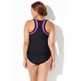 thumbnail image 5 of Swimsuits for All Chlorine Resistant High Neck Racerback Tankini Set, 5 of 6