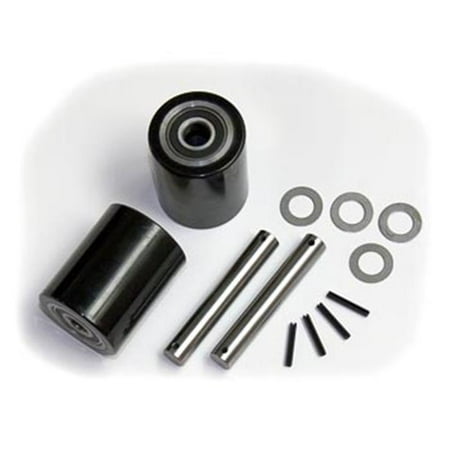 Hand Pallet Lift - Mighty Lift GWK-BF-LW ML55 Load Wheel Kit for Manual Pallet Jack - Black