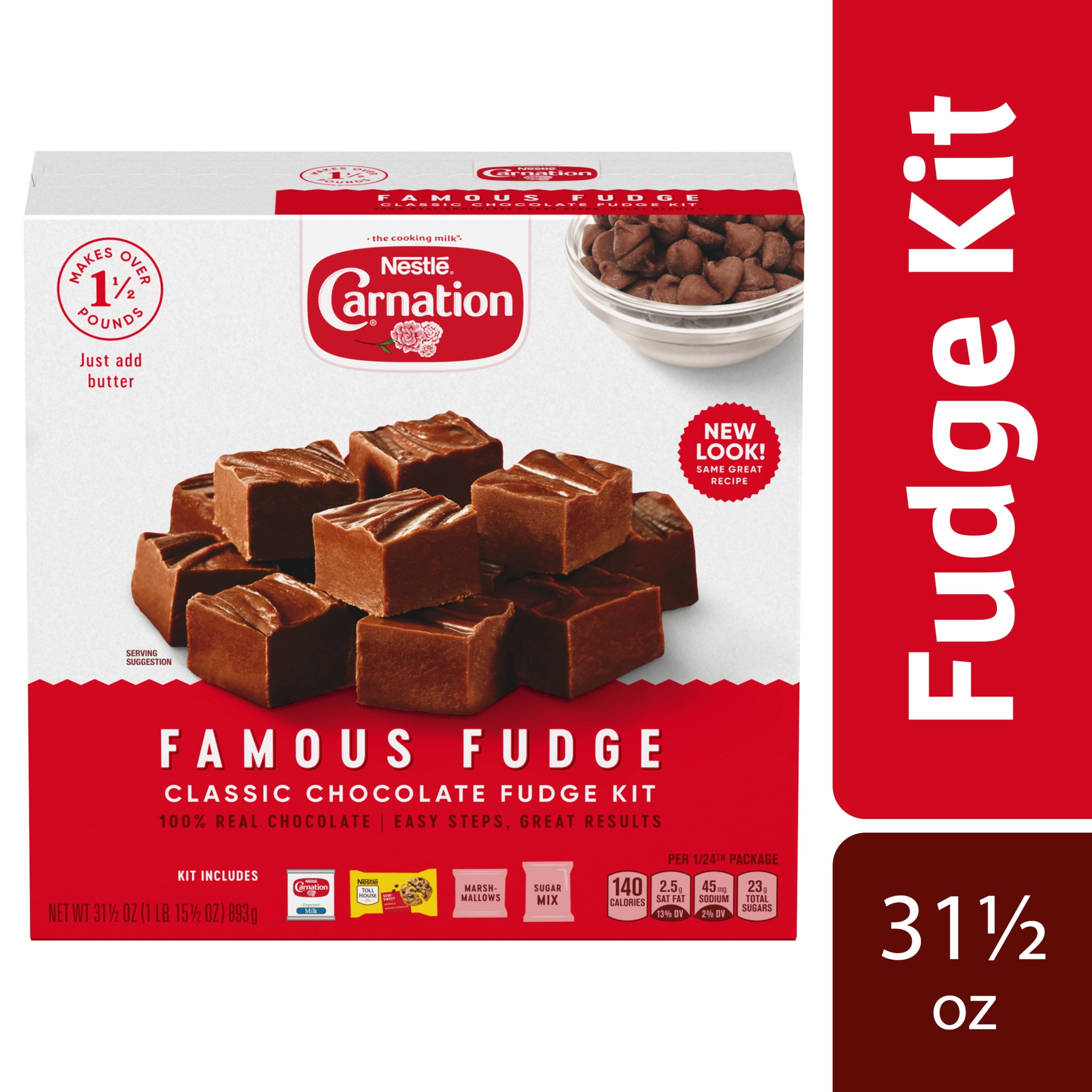 CARNATION Famous Fudge Classic Chocolate Fudge Kit 31.5 oz. Walmart