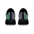 thumbnail image 3 of Irish Celtic Knot Cross Irish In My Veins American flag In My Heart Shoes Sneakers Black Size 3.5, 3 of 6