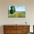 thumbnail image 2 of wall26 Meadow with Poplars by Claude Monet - Canvas Print Wall Art Famous Oil Painting Reproduction - 16" x 24", 2 of 3