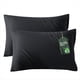 thumbnail image 1 of Fundas de Almohada Bedsure King con Cremallera, Ráfaga de Bambú Negro y Efecto Fresco, 1 of 9