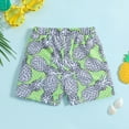 thumbnail image 2 of Kids Swimsuits Boys Cartoon Printed Swim Trunks Swimsuit Beach Shorts Baby Boy Swimsuit Size 3Y Green, 2 of 6