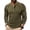 Army Green, variant on New Men's Long Sleeve T shirts Men Fashion Henry Collar T shirt Spring Patchwork Tops Tees Brand Men Clothing
