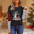 thumbnail image 2 of Ichuanyi Womens Fall Tops, Clearance Christmas Fashion Women's Casual Long Sleeve Printed Ladies Sweatshirts Tops, 2 of 4