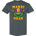 thumbnail image 3 of Inktastic Mardi Gras with Green Masquerade Mask T-Shirt, 3 of 5