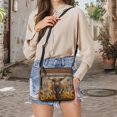 thumbnail image 5 of Tutolipy Highland Cow Sunflower Print Adjustable Strap Shoulder Bag for Travel Waterproof Practical Design Satchel Bag Water-Resistant Ladies’ Leather Shoulder Bag, 5 of 7