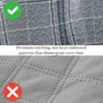 thumbnail image 5 of Southshore Fine LinensOversized 6-Piece Quilt Queen Bedding Set lightweight fabric soft with one quilt bedspread, two matching shams and three throw pillows Vilano Plaid Grey, Full / Queen, 5 of 8
