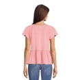thumbnail image 3 of Time and Tru Women's Peplum Top, Sizes XS-XXXL, 3 of 5