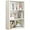 White-1, variant on ALISENED 2 Tier Open Shelf Bookcase, Stylish and Functional Bookshelf, Storage Organizer Shelving for Home, Office, Livingroom and Bedroom,Black