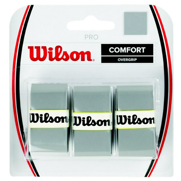 Wilson Pro Overgrip Comfort 3 pack - for Tennis, Badminton, Squash - Choice  of 8 colors
