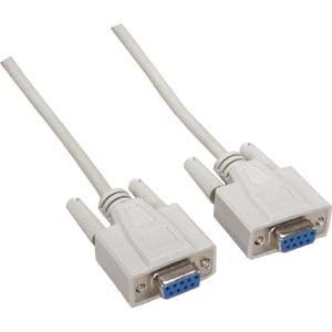 ACCL 25Ft DB9 F/F Null Modem Cable, 1 Pack