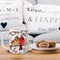 thumbnail image 5 of WIRESTER 11oz 325ml Ceramic Tea Cup Coffee Mug With Handgrip For Gift, Birthday, Anniversary, Christmas - Red Cardinal Birds, 5 of 7