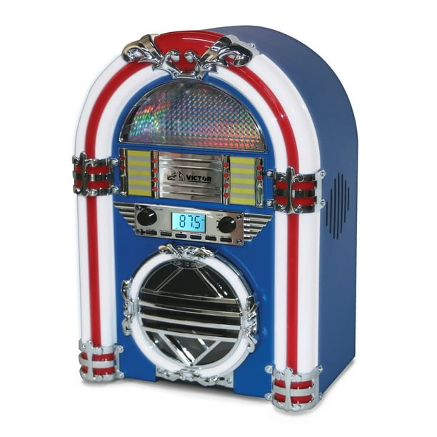 Victor Broadway Desktop Bluetooth Jukebox Blue