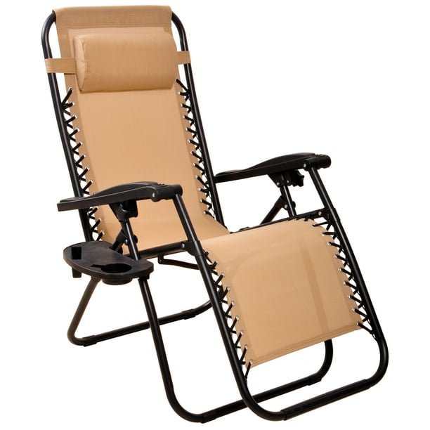Everyday Essentials Adjustable Zero, Zero Gravity Patio Lounge Chairs