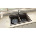 thumbnail image 4 of Ruvati 33 x 22 inch epiGranite Dual-Mount Double Bowl Kitchen Sink, 4 of 12