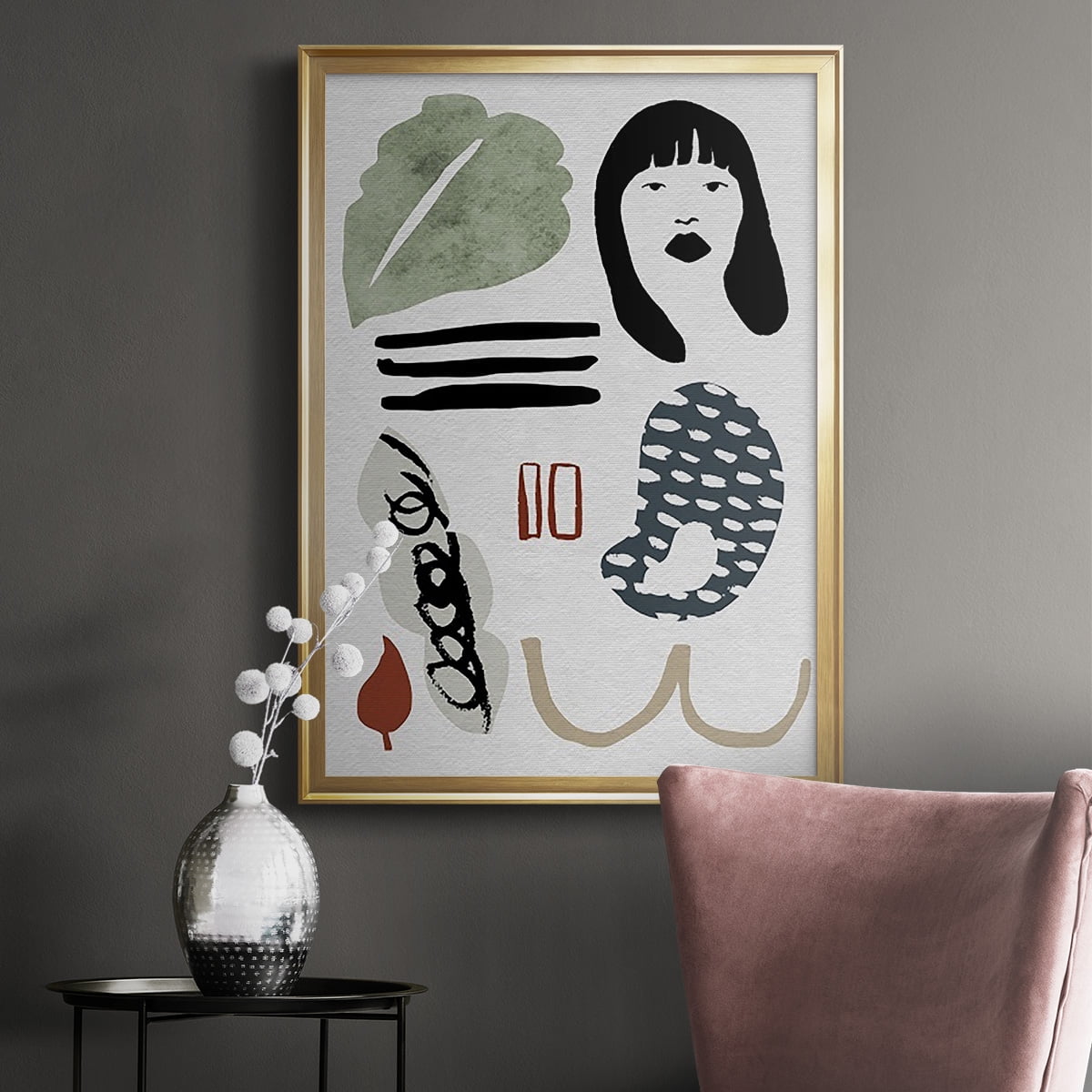 Collected Mindfulness II Premium Framed Print, in Gold, Black, or Silver - Ready to Hang